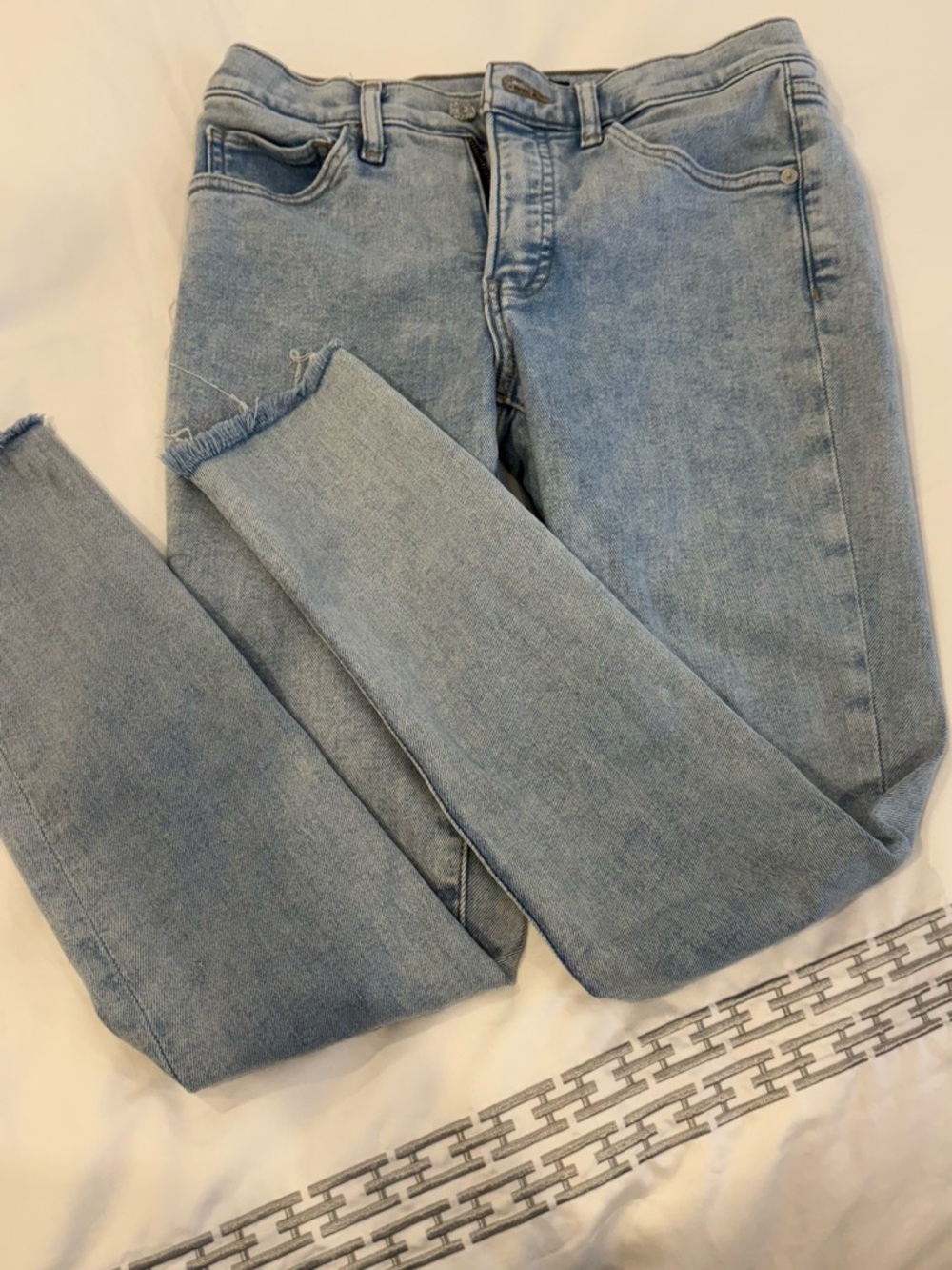 Express Light Wash Skinny Jeans for Women